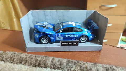 Модель машины BMW M6 GT3 1:32 32325A: цвет синий, 7599 ₸, артикул